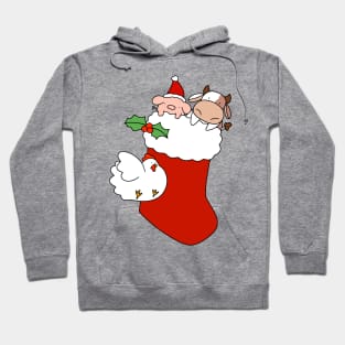 Cow Pig and Chicken Stocking Hoodie
